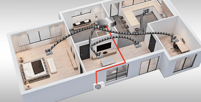 ducted split ac repair dubai